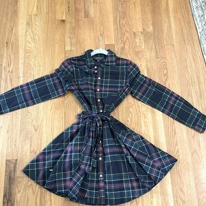Ralph Lauren Girls Plaid Dress size 14
